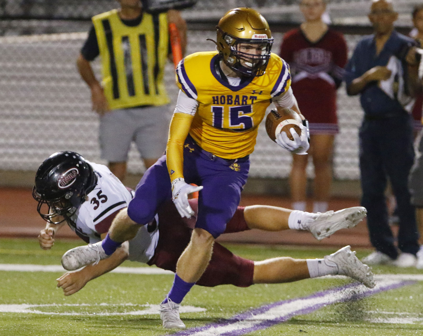 Lowell at Hobart football